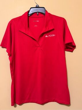 Sport-Tek Women's Red Polo with State Farm 100 Years Logo